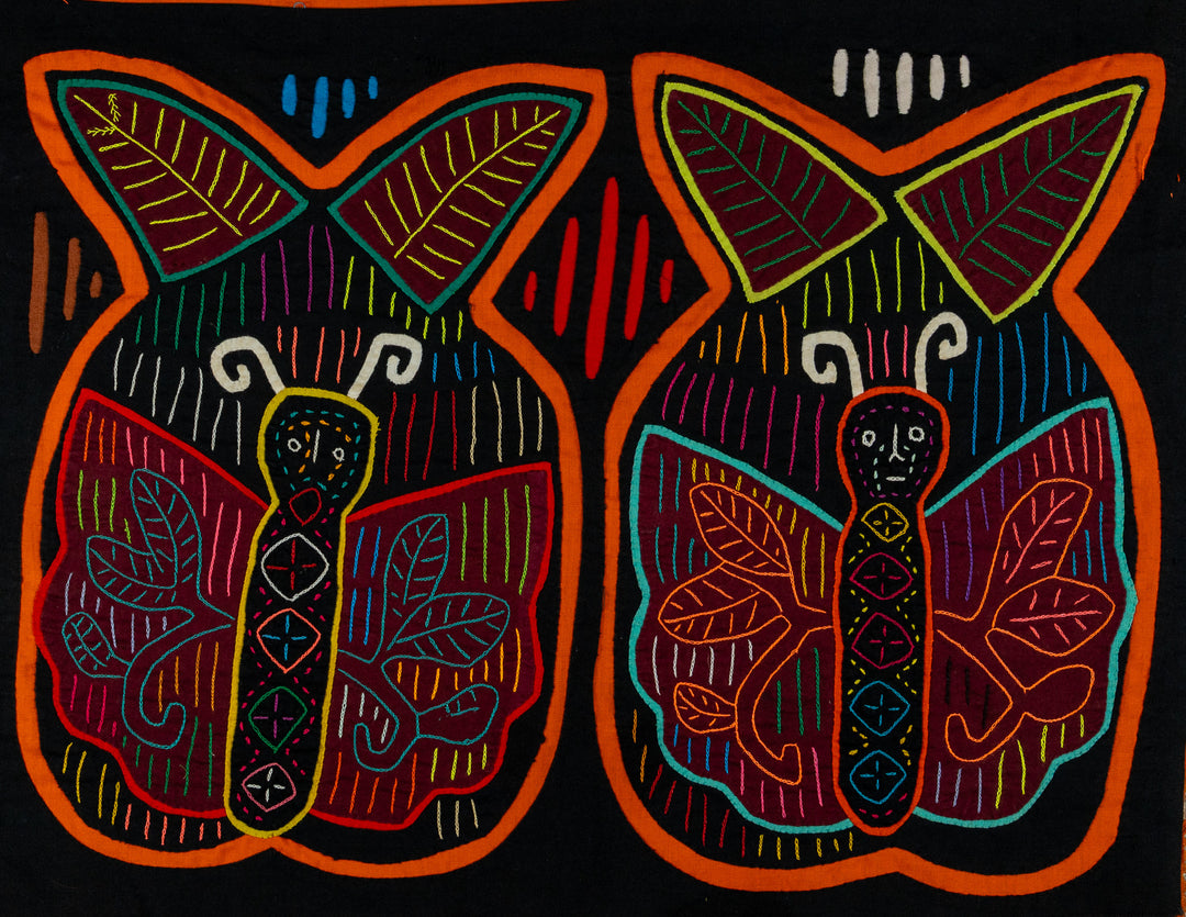 Black And Orange Butterfly Mola
