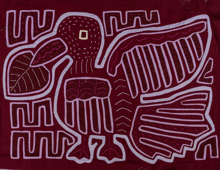 Burgundy And Blue Jungle Duck Bird Mola