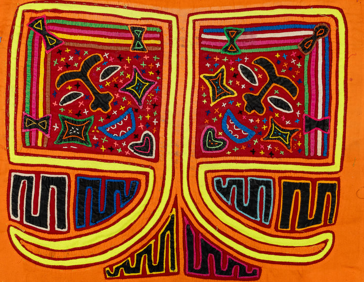 Vintage Orange Kite Mola
