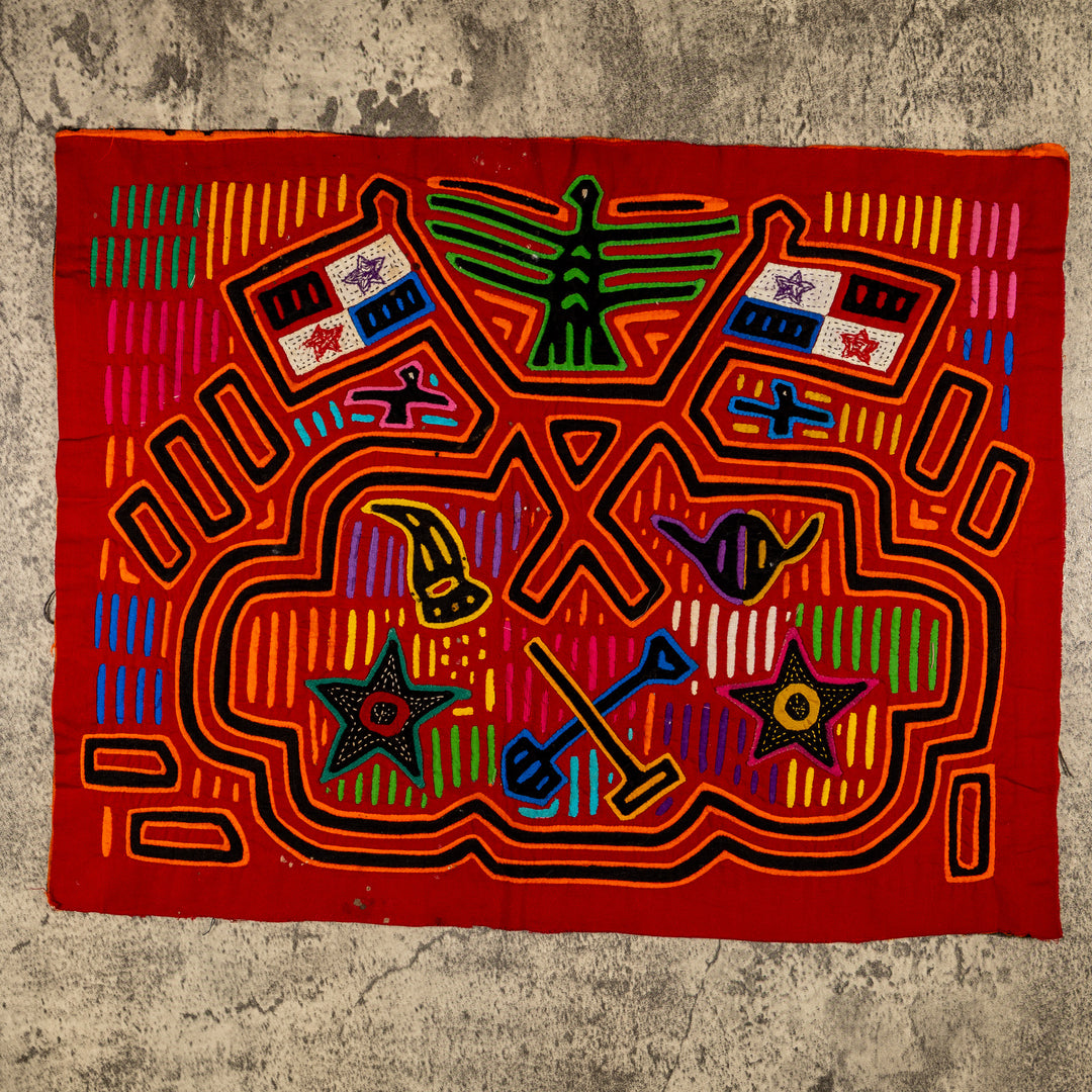 Panama Flag Patriotic Museum Quality Mola