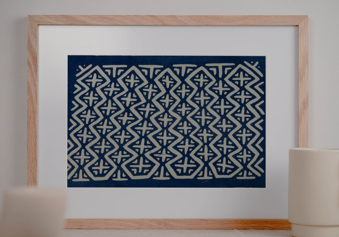 Blue And White Classic Design Mola