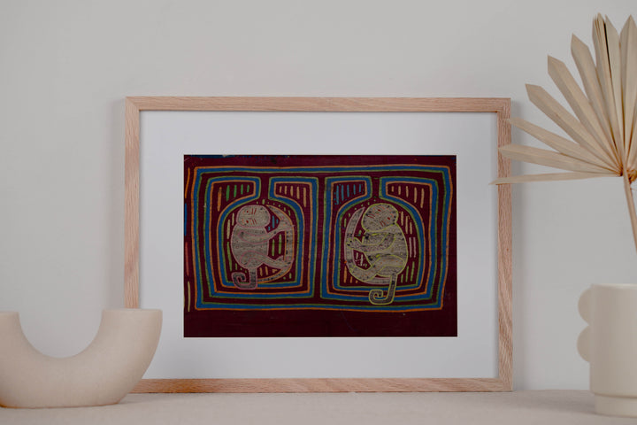 Vintage Machine-Stitched Classic Design Mola