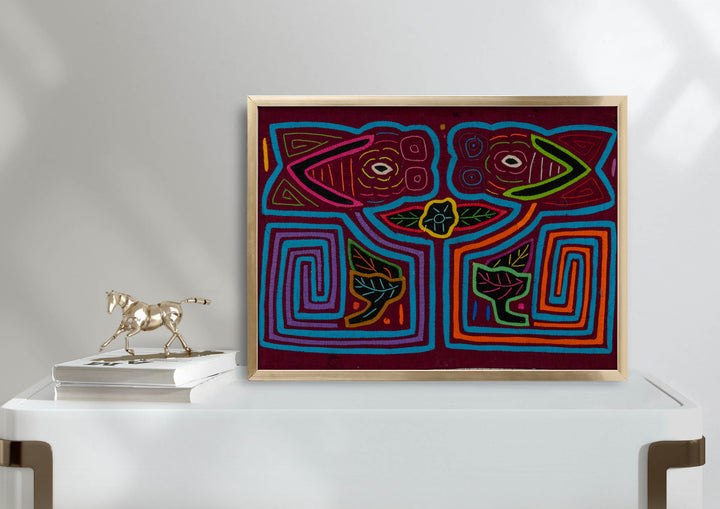 Burgundy And Blue Kissing Cousin Mola