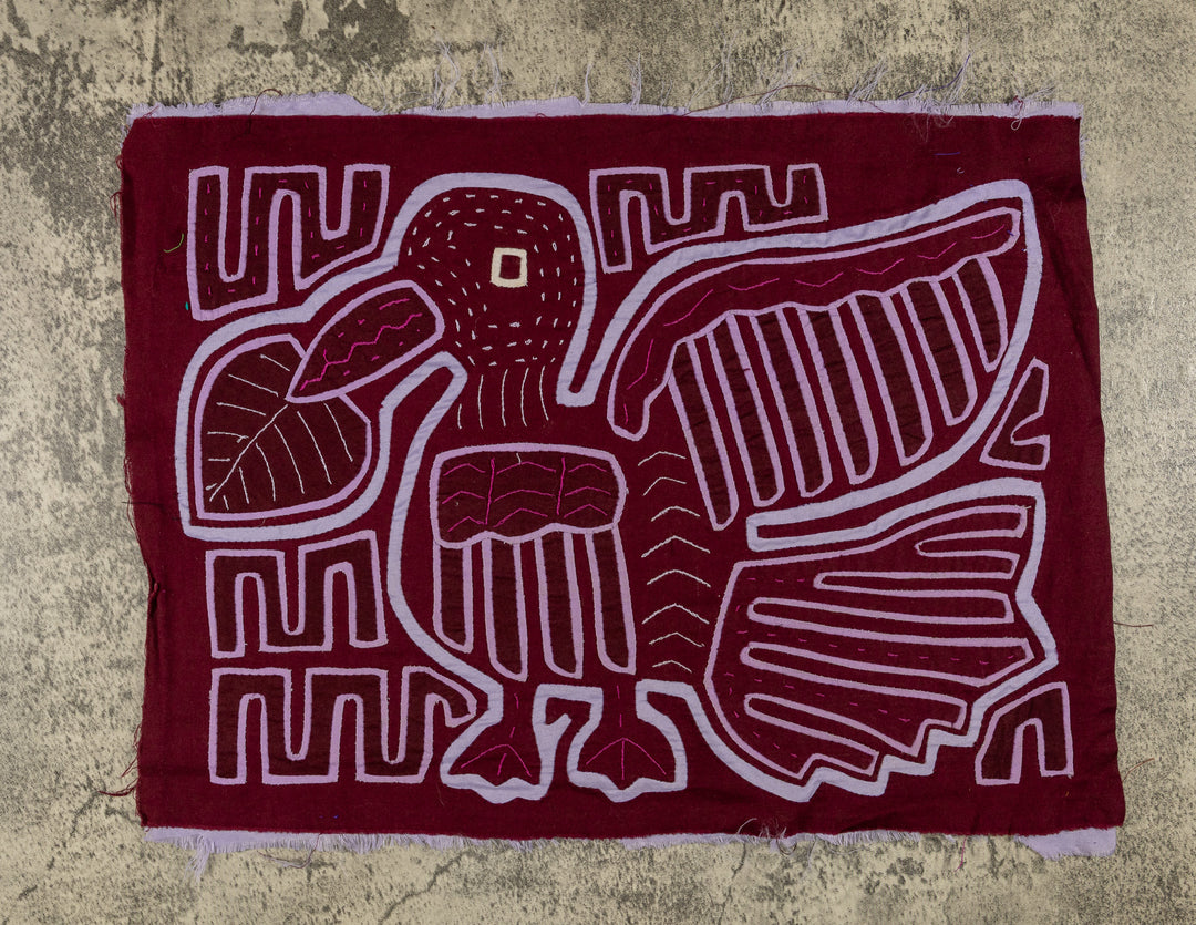 Burgundy And Blue Jungle Duck Bird Mola