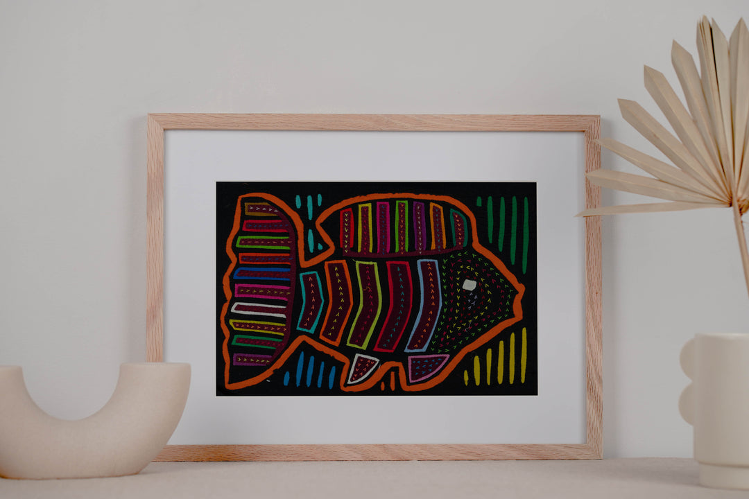 Black And Orange Tropical Fish Mola