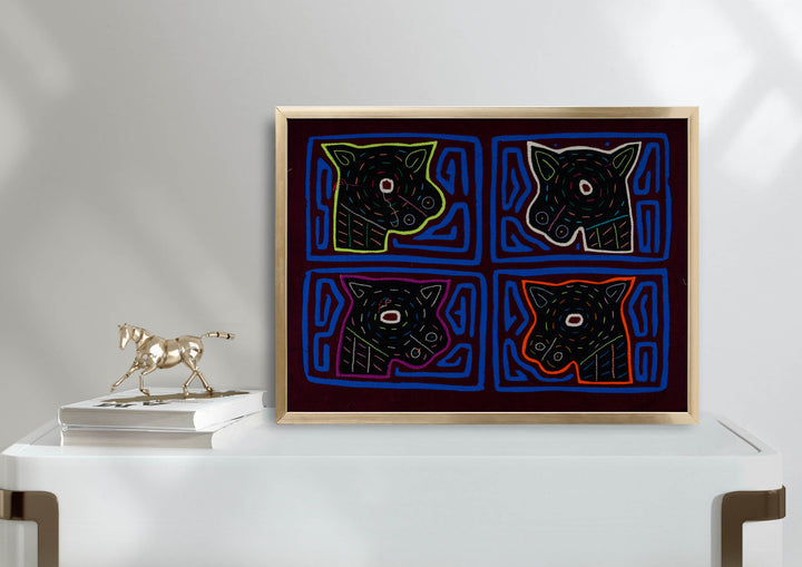 Burgundy And Blue Puppy Dog Mola