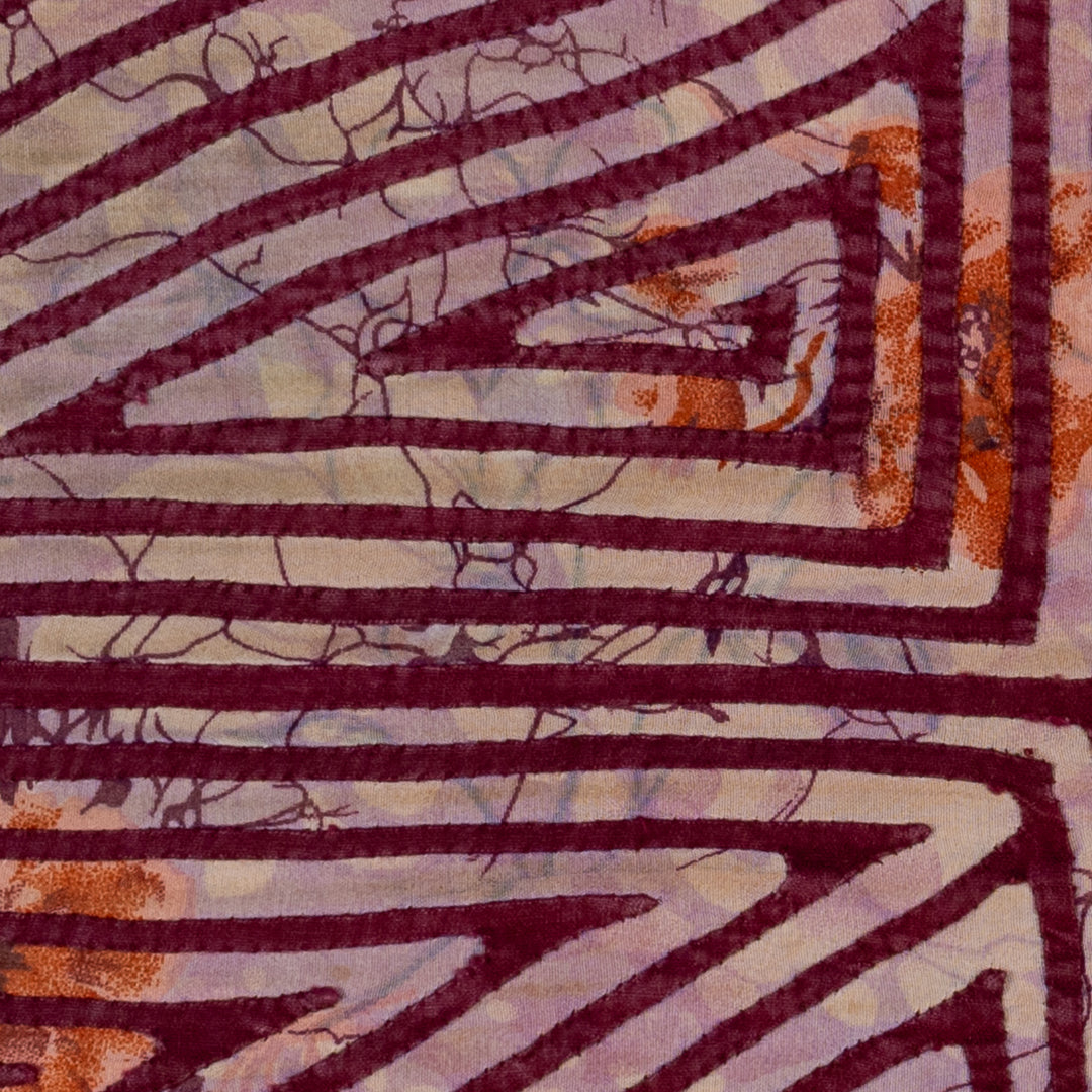 Vintage Maroon And White Classic Design Mola