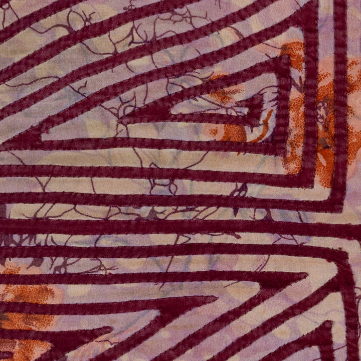 Vintage Maroon And White Classic Design Mola