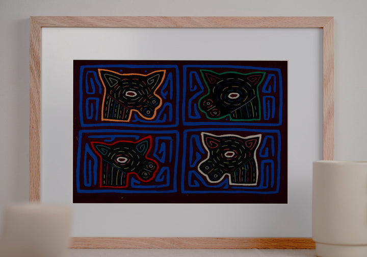 Burgundy And Blue Puppy Dog Mola