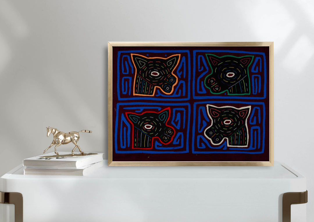 Burgundy And Blue Puppy Dog Mola