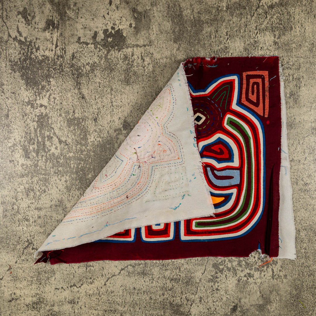 Burgundy And White Jungle Critter Conversation Mola