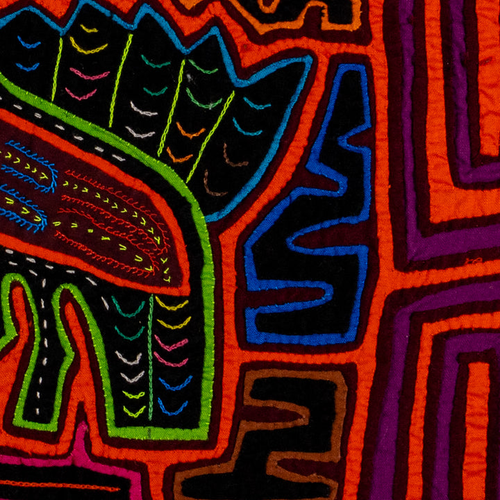 Orange And Purple Birdcage Mola