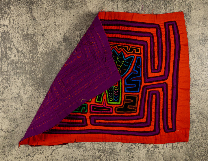 Orange And Purple Birdcage Mola