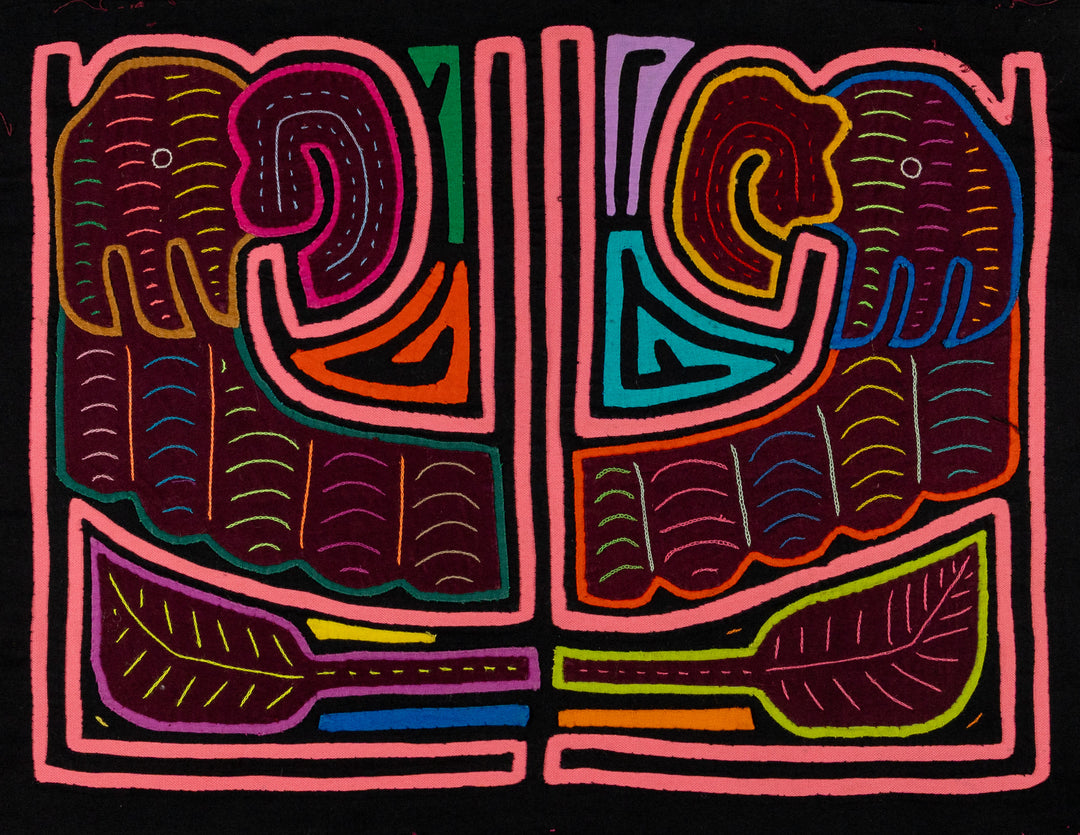 Black And Pink Parrot Bird Mola