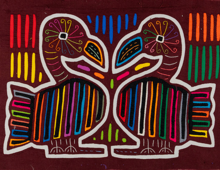 Maroon And White Handsome Duck Bird Mola