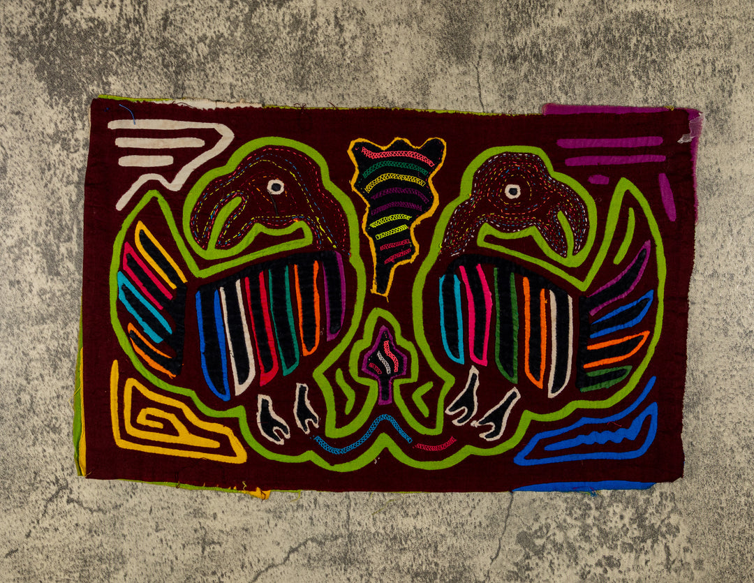 Maroon And Green Buzzard Bird Mola