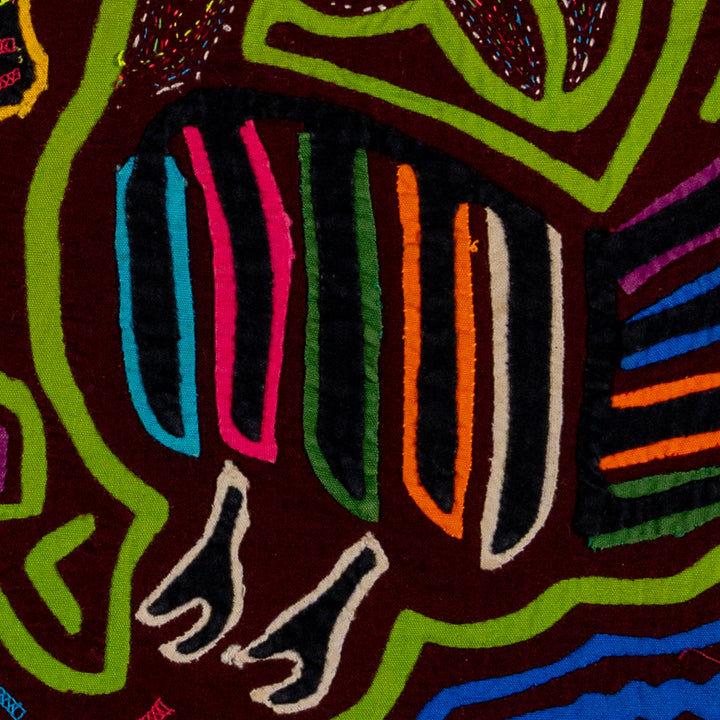 Maroon And Green Buzzard Bird Mola