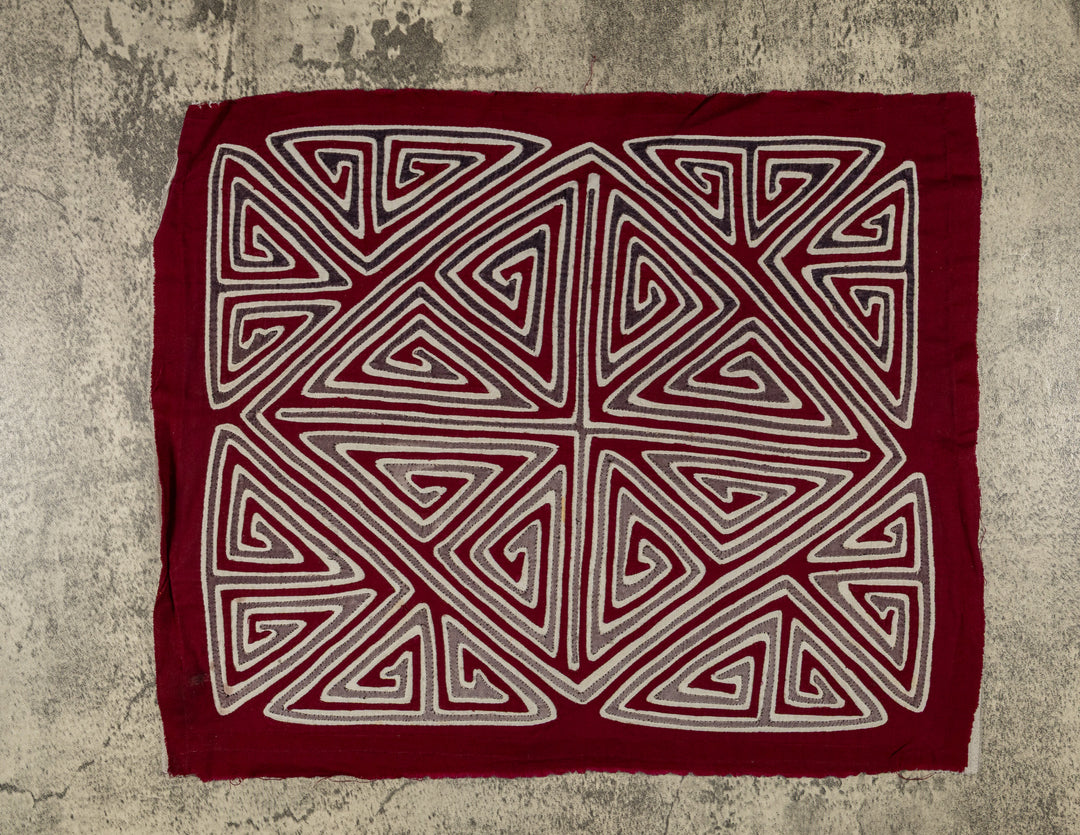 Burgundy And White Classic Design Mola