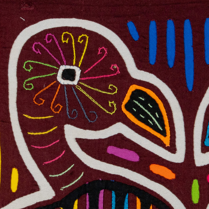 Maroon And White Handsome Duck Bird Mola