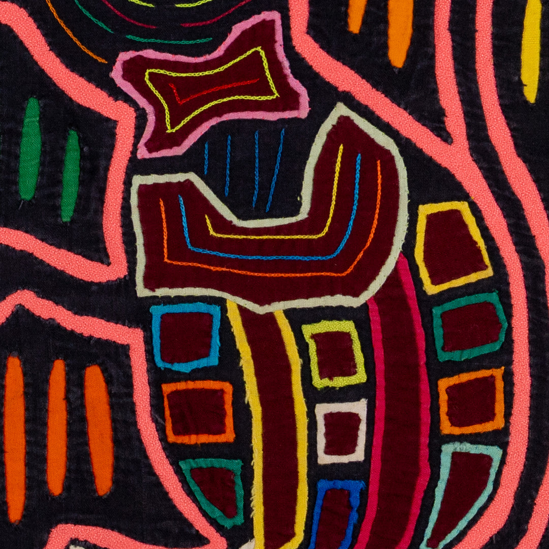 Neon Orange Moon Howling Puppy Dog Mola