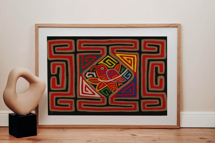 Black And Red Birdcage Mola