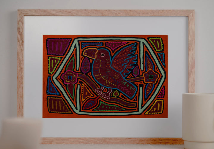 Orange And White Parrot Birdcage Mola