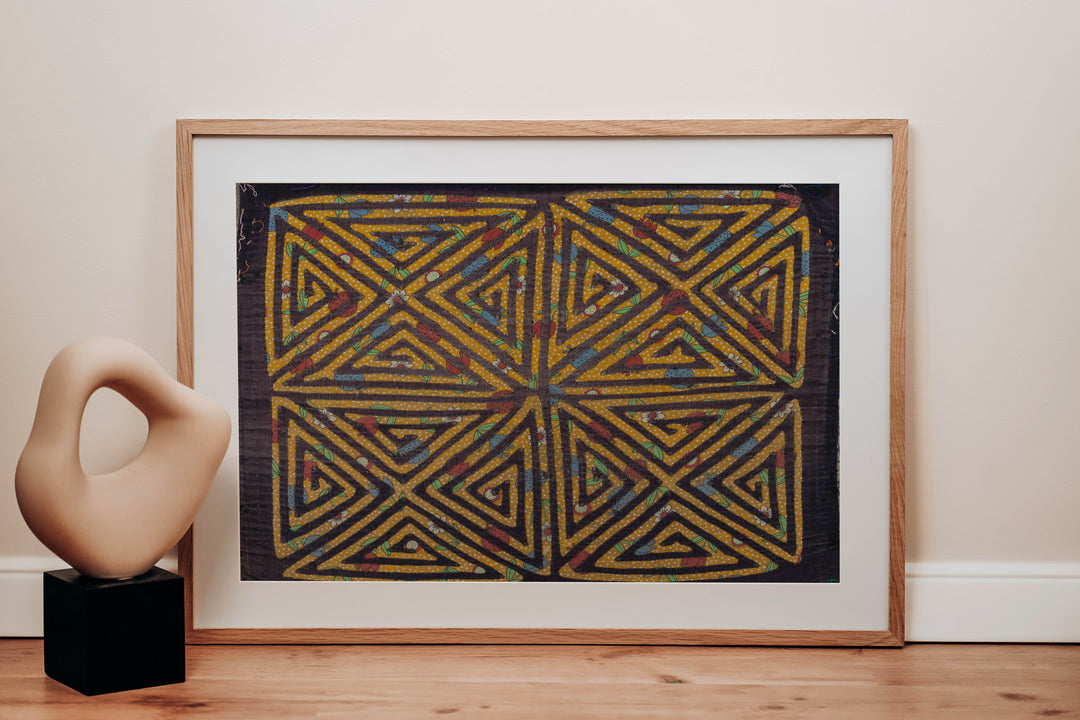 Vintage Black And Gold Classic Design Mola