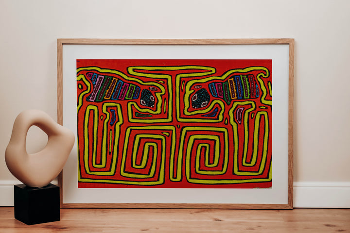 Orange And Yellow Bug In A Maze Mola