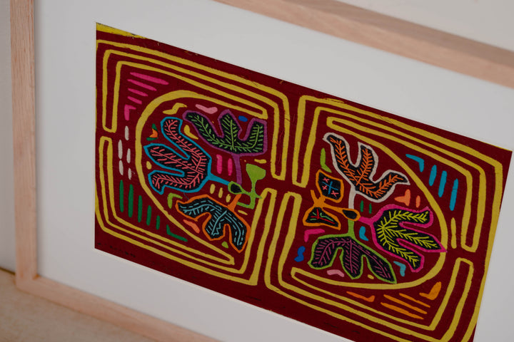 Burgundy And Yellow Garden Of Eden Mola