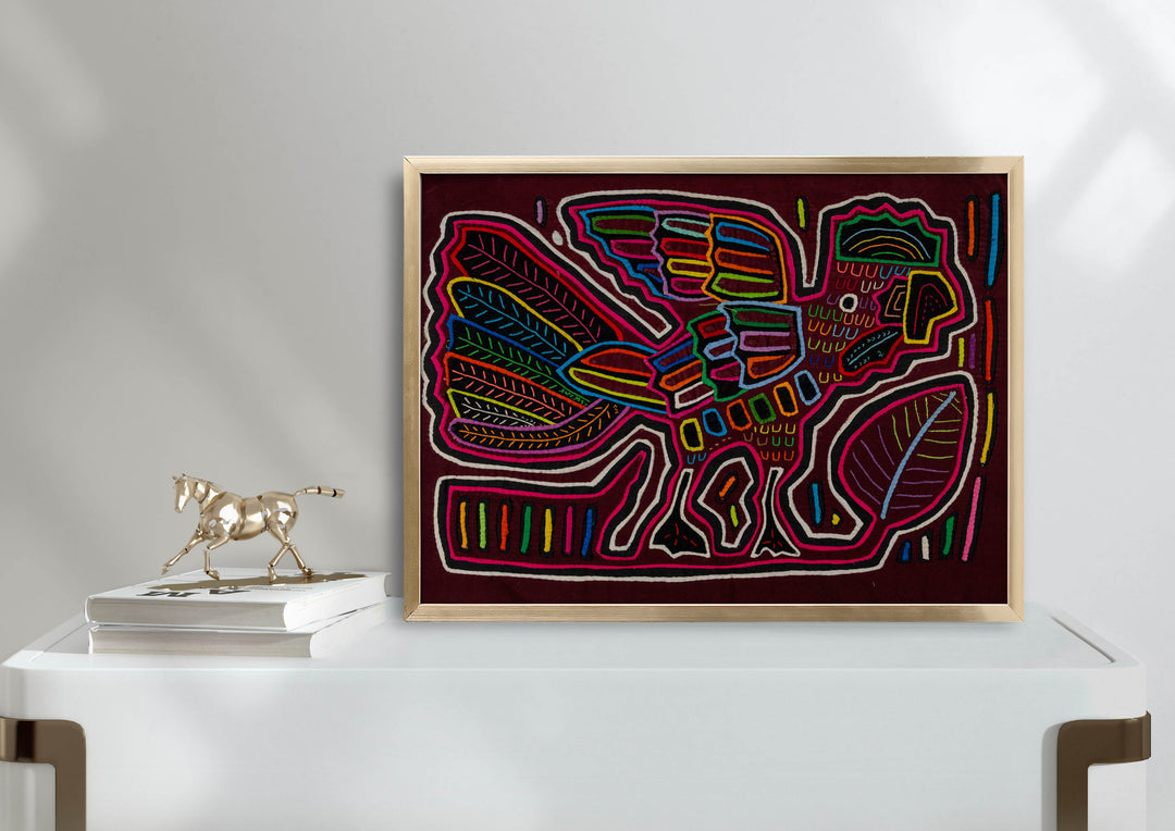 Burgundy Cock-a-Doodle-Doo Rooster Mola