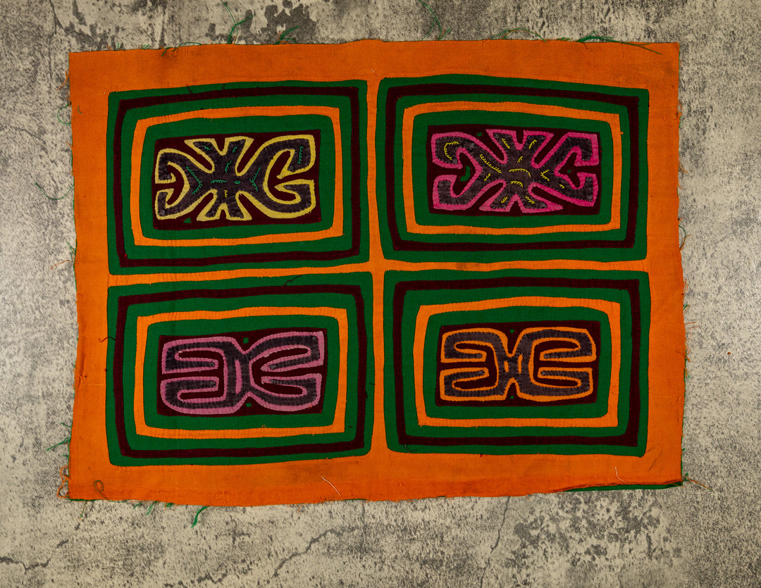 Vintage Orange And Green Classic Design Mola