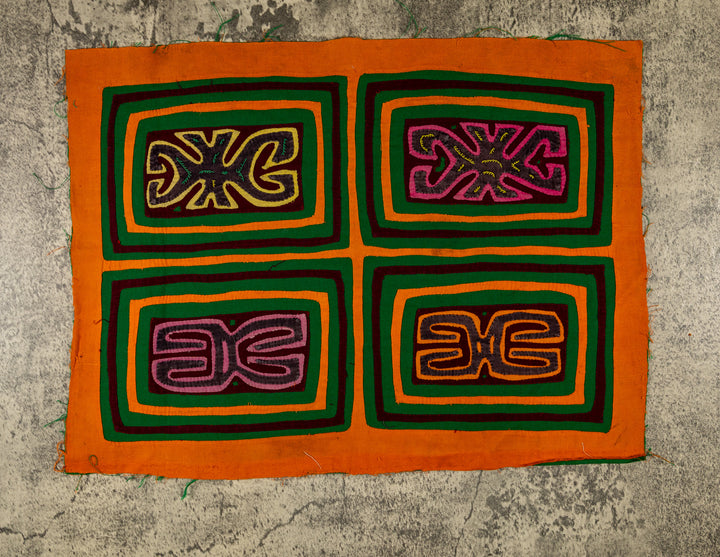 Vintage Orange And Green Classic Design Mola