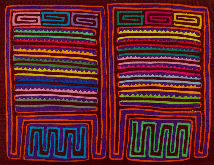Rainbow Of Color Washboard Mola
