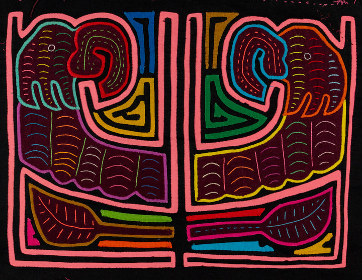 Black And Pink Parrot Bird Mola