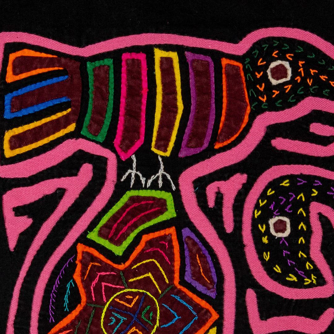 Pink And Black Bird Aviary Mola