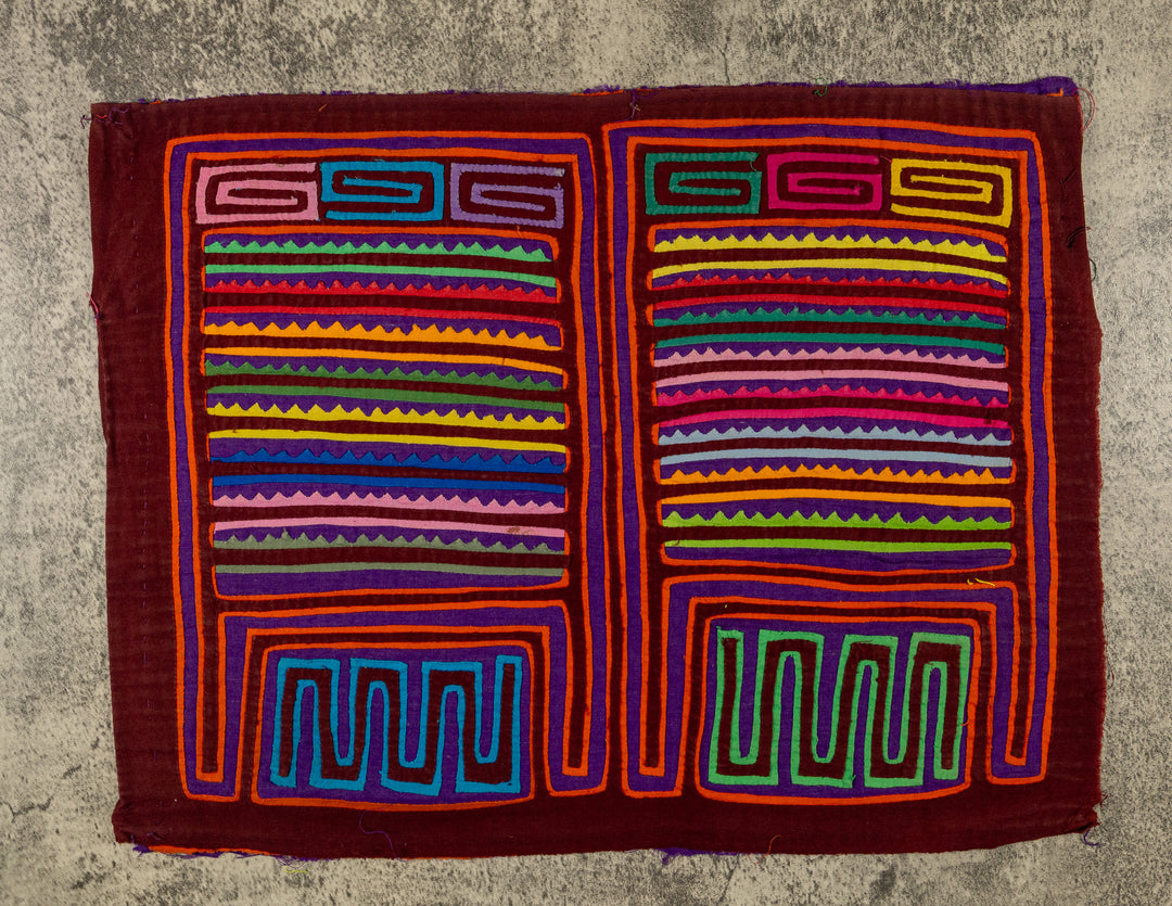 Rainbow Of Color Washboard Mola
