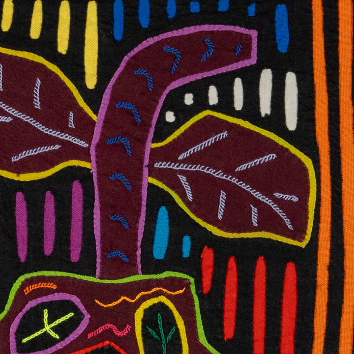 Black And Orange Tropical Fruit Mola