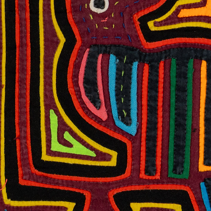 Black Yellow And Maroon Estranged Couple Mola