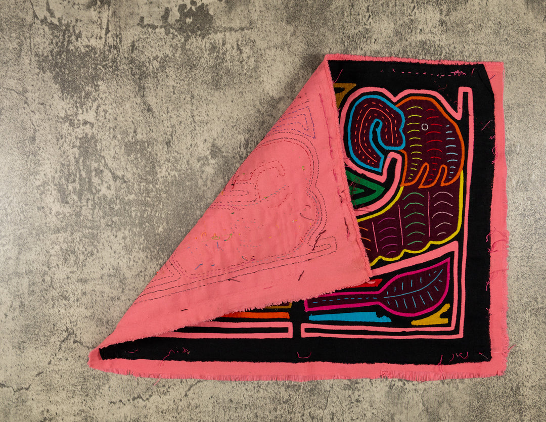 Black And Pink Parrot Bird Mola
