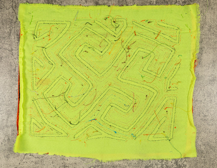 Orange And Chartreuse Classic Design Mola