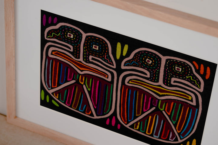 Rainbow Color Bird Optical Illusion Mola