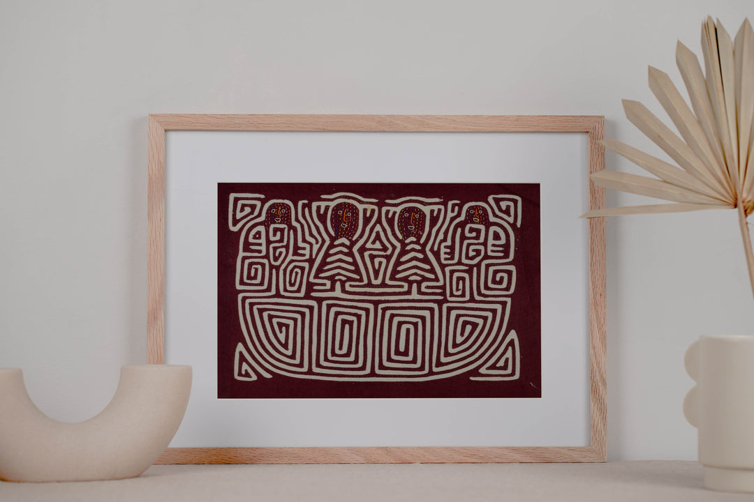 Burgundy And White Ship Ahoy Mola