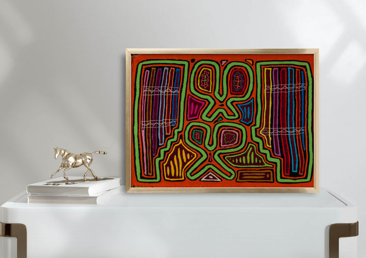 Orange And Green Macaras And Flute Mola