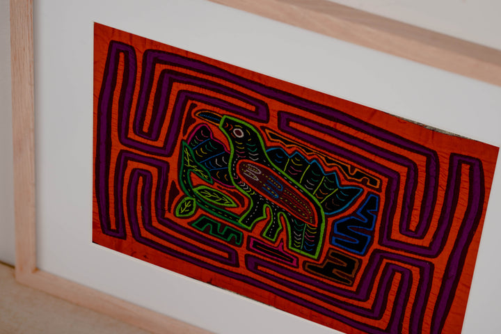 Orange And Purple Birdcage Mola