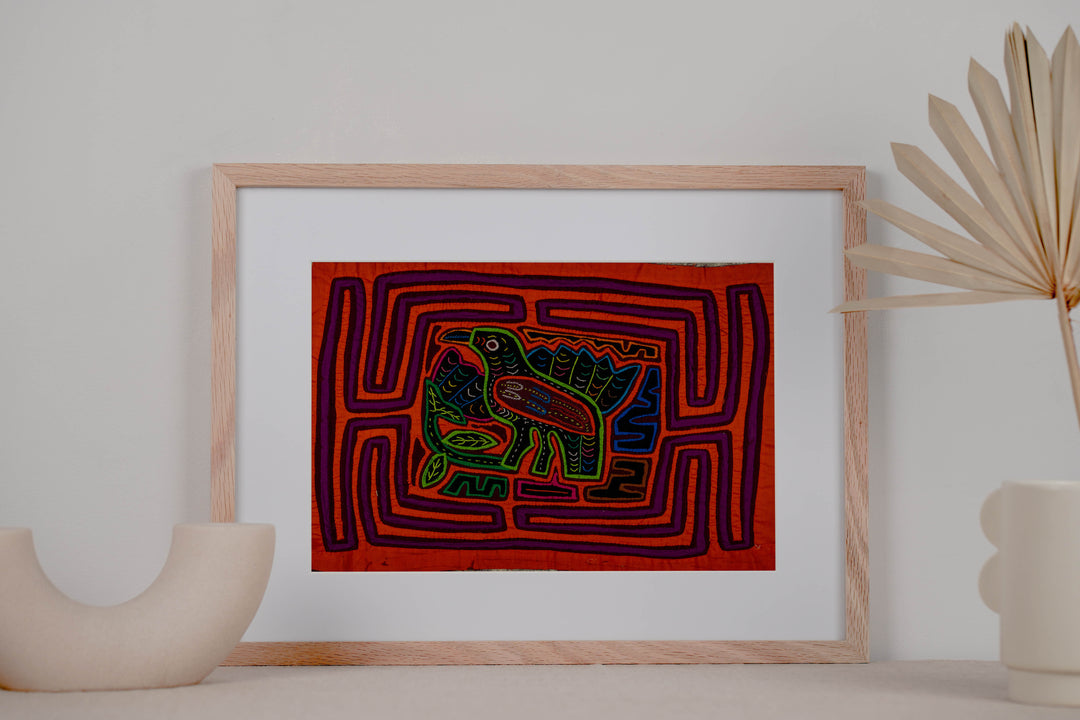Orange And Purple Birdcage Mola
