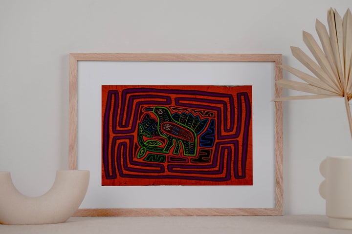 Orange And Purple Birdcage Mola