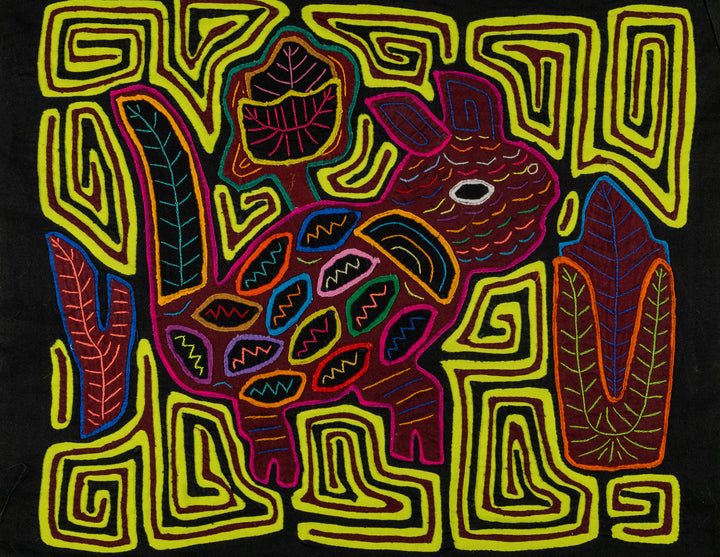 Chartreuse And Maroon Jungle Critter Mola