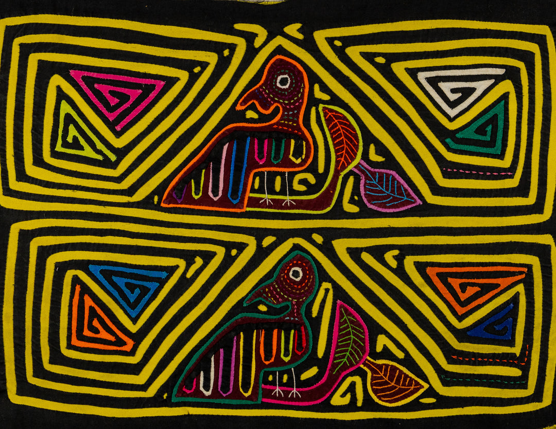 Black And Yellow Birdcage Mola