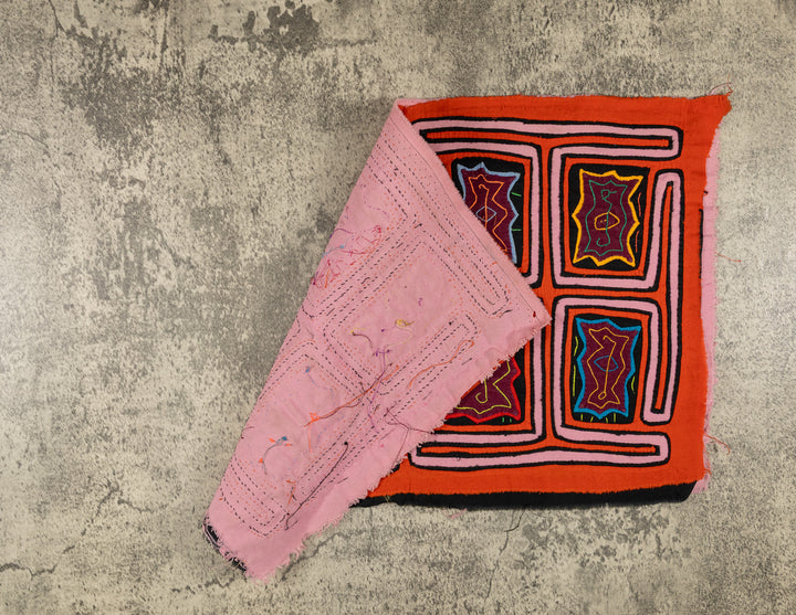 Orange And Light Pink Classic Design Mola