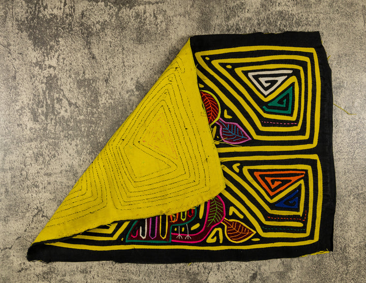 Black And Yellow Birdcage Mola